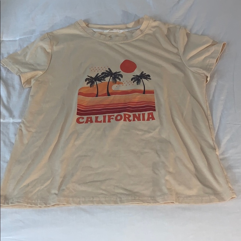 🔥🔥California Sunset Palm Tree T-shirt